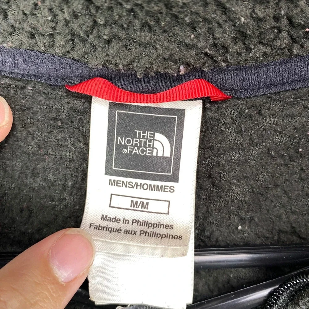 The North Face Mens Fleece Jacket Full Zip Up Black Medium‎ M Outerwear